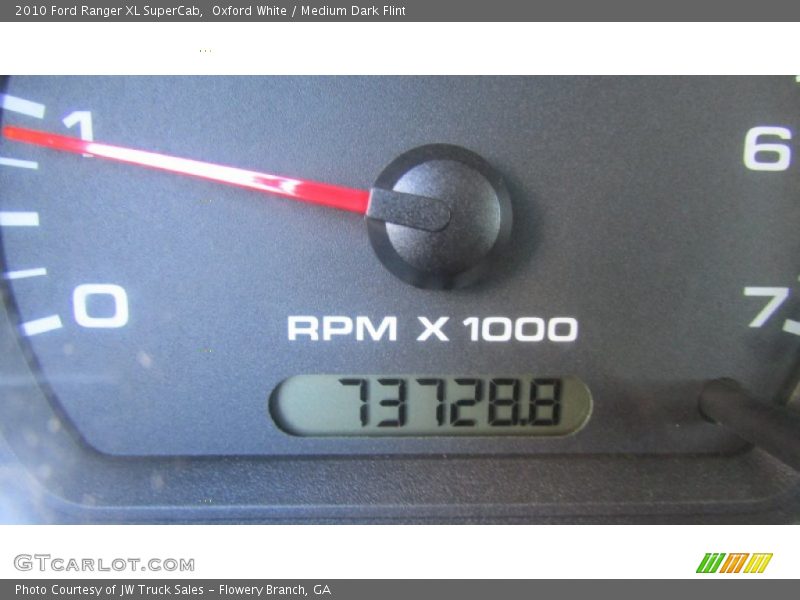Oxford White / Medium Dark Flint 2010 Ford Ranger XL SuperCab