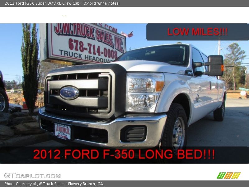 Oxford White / Steel 2012 Ford F350 Super Duty XL Crew Cab