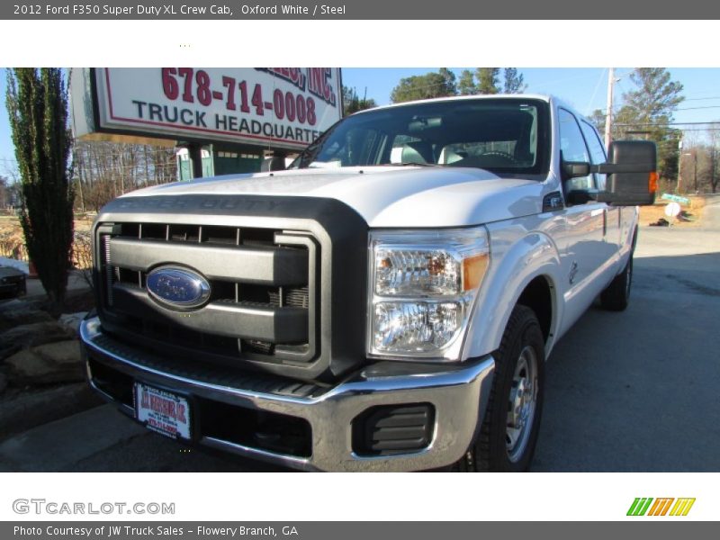 Oxford White / Steel 2012 Ford F350 Super Duty XL Crew Cab