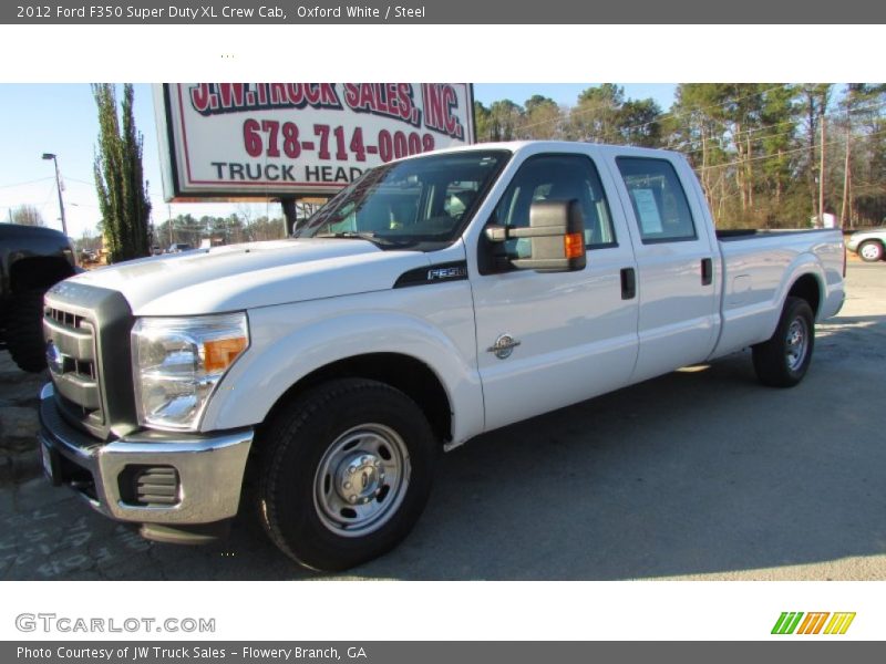 Oxford White / Steel 2012 Ford F350 Super Duty XL Crew Cab
