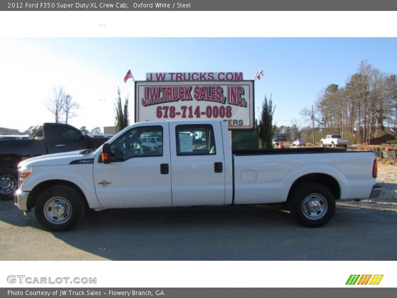 Oxford White / Steel 2012 Ford F350 Super Duty XL Crew Cab