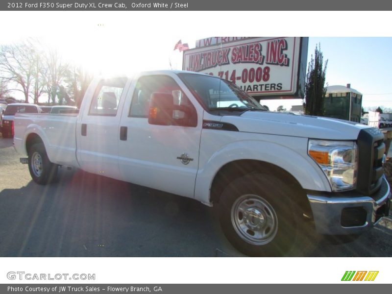 Oxford White / Steel 2012 Ford F350 Super Duty XL Crew Cab