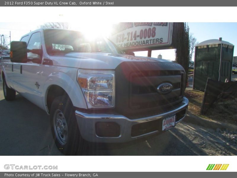 Oxford White / Steel 2012 Ford F350 Super Duty XL Crew Cab