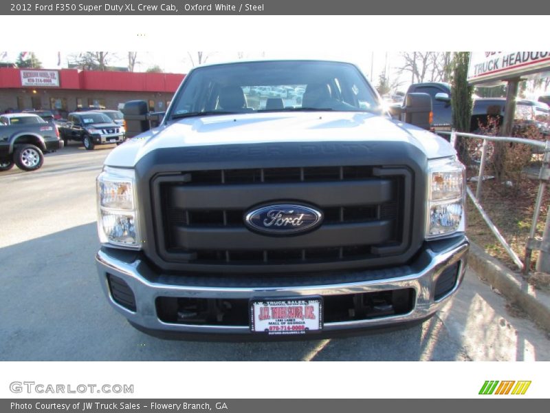 Oxford White / Steel 2012 Ford F350 Super Duty XL Crew Cab