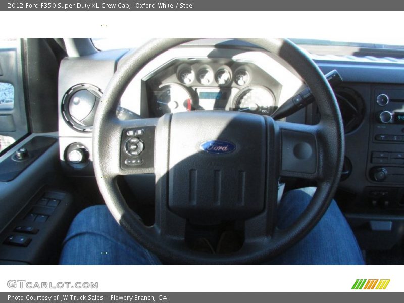 Oxford White / Steel 2012 Ford F350 Super Duty XL Crew Cab