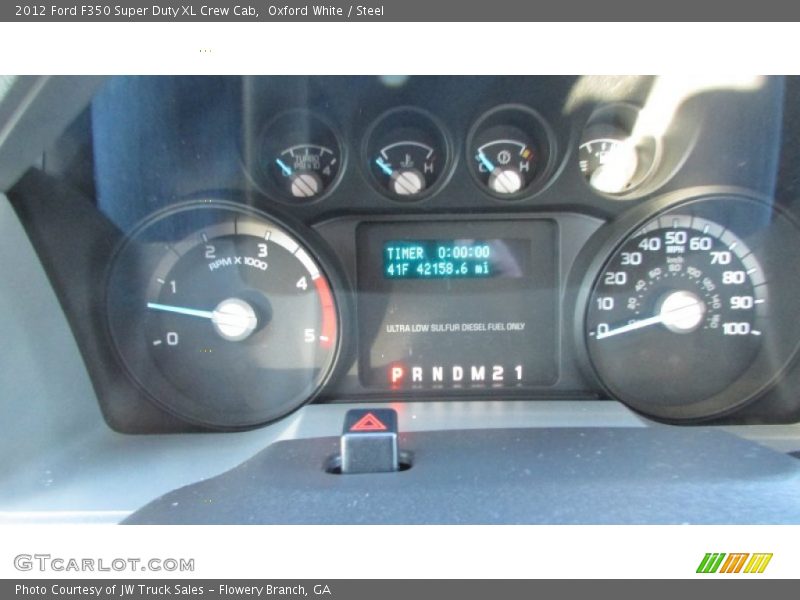 Oxford White / Steel 2012 Ford F350 Super Duty XL Crew Cab