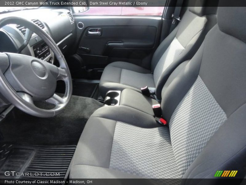 Dark Steel Gray Metallic / Ebony 2012 GMC Canyon Work Truck Extended Cab