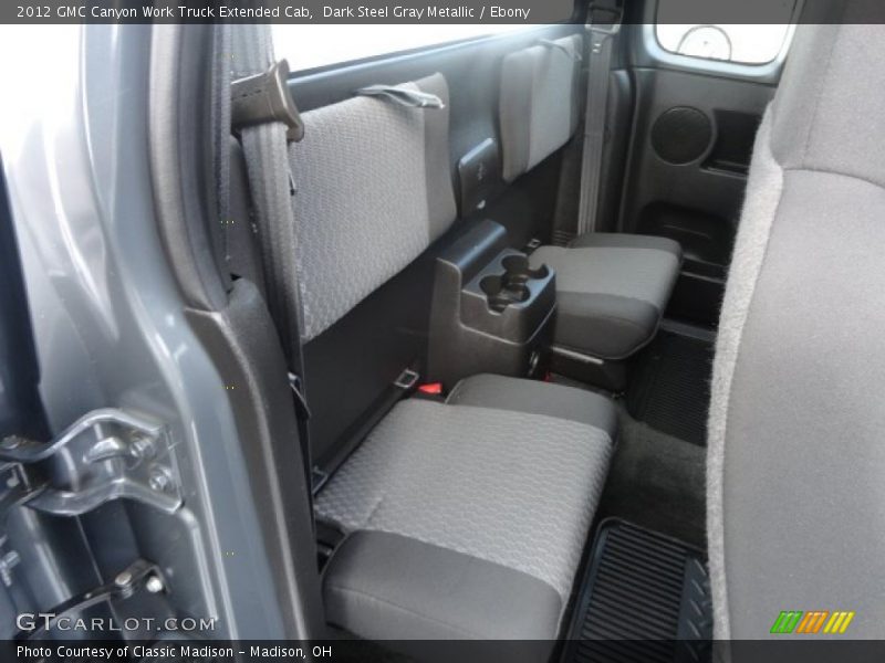 Dark Steel Gray Metallic / Ebony 2012 GMC Canyon Work Truck Extended Cab
