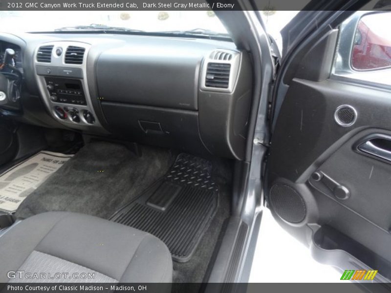 Dark Steel Gray Metallic / Ebony 2012 GMC Canyon Work Truck Extended Cab