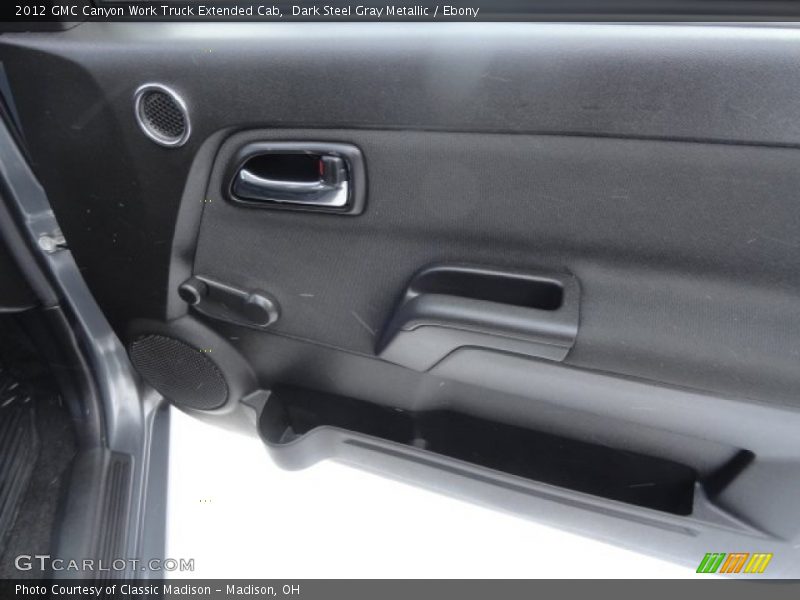 Dark Steel Gray Metallic / Ebony 2012 GMC Canyon Work Truck Extended Cab