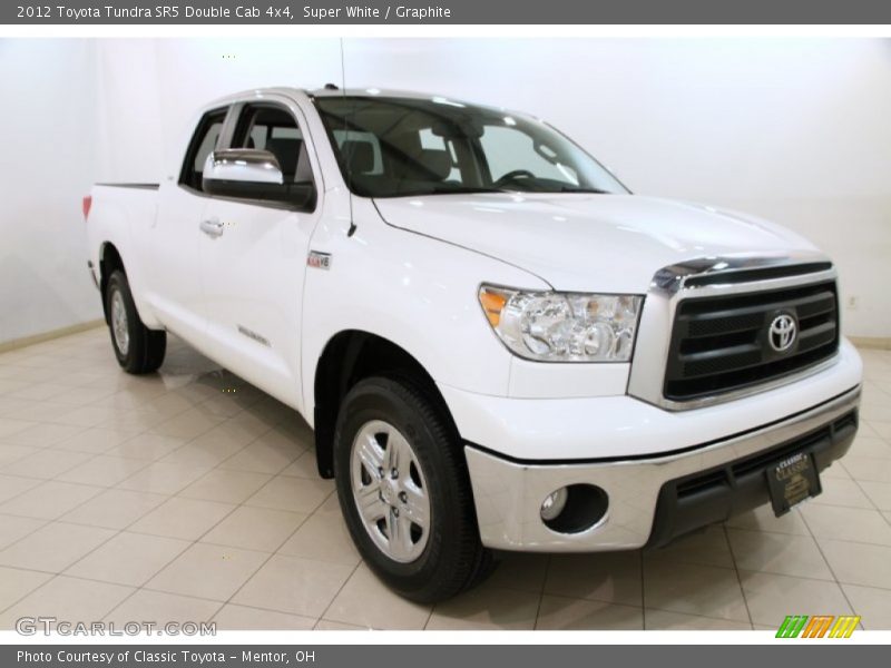 Super White / Graphite 2012 Toyota Tundra SR5 Double Cab 4x4