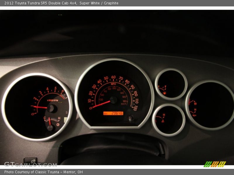 Super White / Graphite 2012 Toyota Tundra SR5 Double Cab 4x4