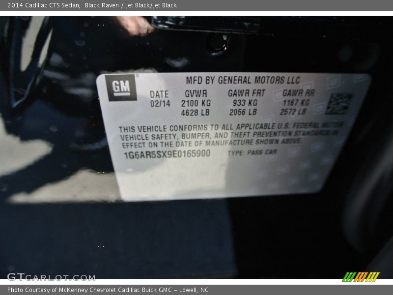 Black Raven / Jet Black/Jet Black 2014 Cadillac CTS Sedan
