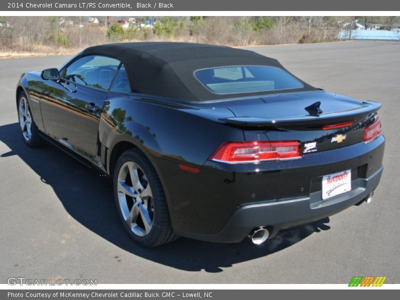 Black / Black 2014 Chevrolet Camaro LT/RS Convertible