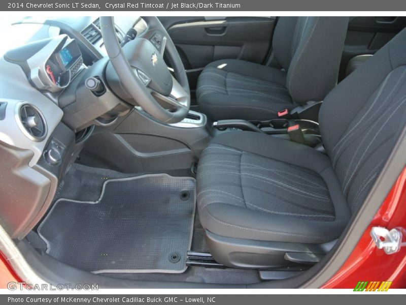 Crystal Red Tintcoat / Jet Black/Dark Titanium 2014 Chevrolet Sonic LT Sedan