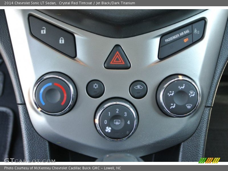 Crystal Red Tintcoat / Jet Black/Dark Titanium 2014 Chevrolet Sonic LT Sedan