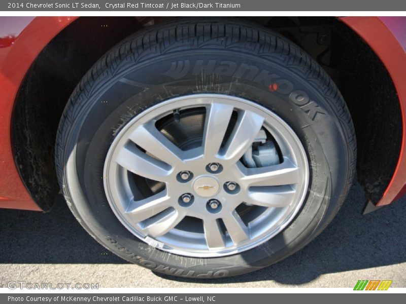 Crystal Red Tintcoat / Jet Black/Dark Titanium 2014 Chevrolet Sonic LT Sedan