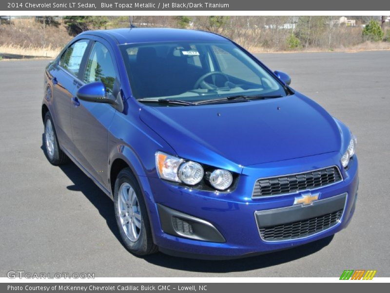 Blue Topaz Metallic / Jet Black/Dark Titanium 2014 Chevrolet Sonic LT Sedan