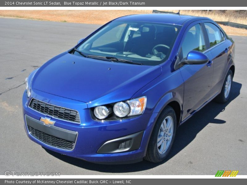 Blue Topaz Metallic / Jet Black/Dark Titanium 2014 Chevrolet Sonic LT Sedan