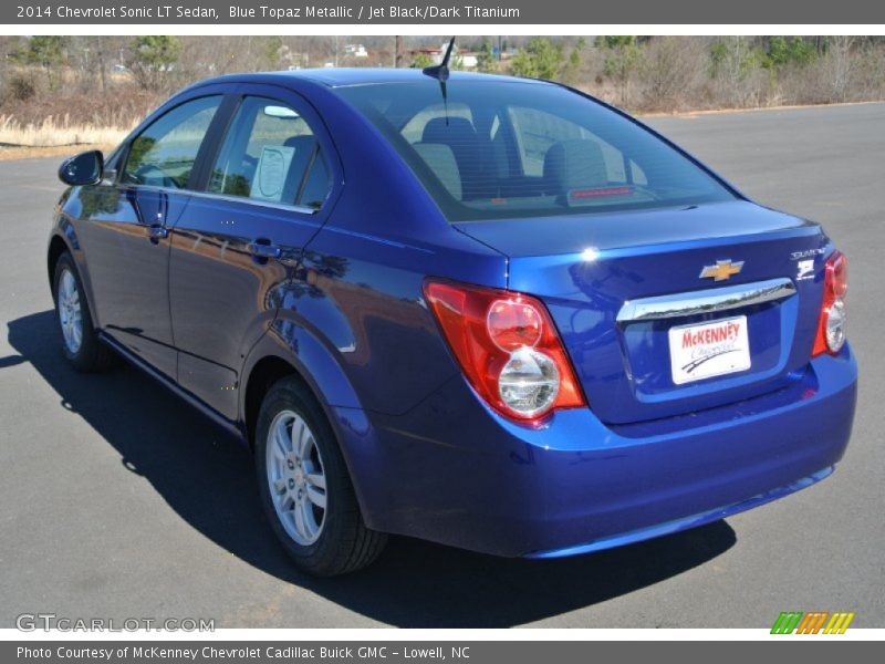 Blue Topaz Metallic / Jet Black/Dark Titanium 2014 Chevrolet Sonic LT Sedan