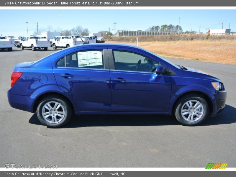 Blue Topaz Metallic / Jet Black/Dark Titanium 2014 Chevrolet Sonic LT Sedan