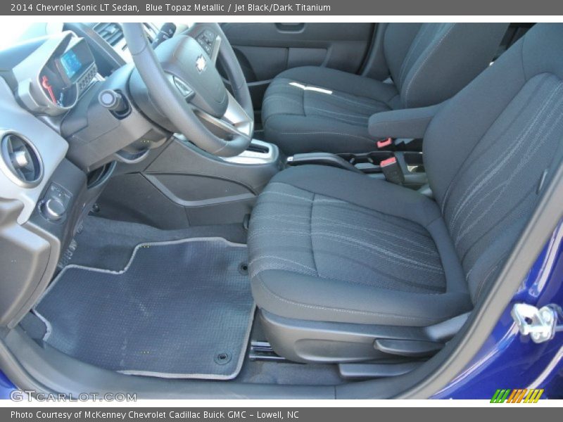 Blue Topaz Metallic / Jet Black/Dark Titanium 2014 Chevrolet Sonic LT Sedan