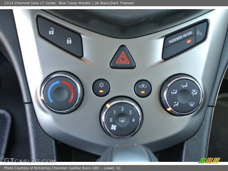Blue Topaz Metallic / Jet Black/Dark Titanium 2014 Chevrolet Sonic LT Sedan