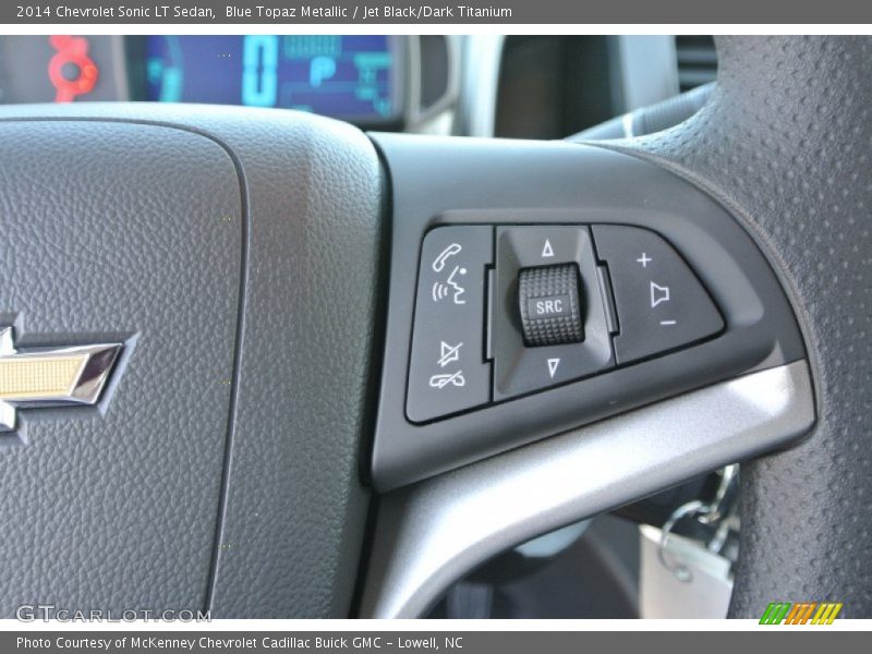 Blue Topaz Metallic / Jet Black/Dark Titanium 2014 Chevrolet Sonic LT Sedan
