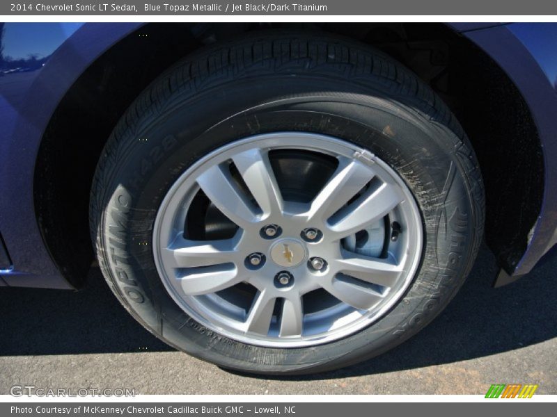 Blue Topaz Metallic / Jet Black/Dark Titanium 2014 Chevrolet Sonic LT Sedan