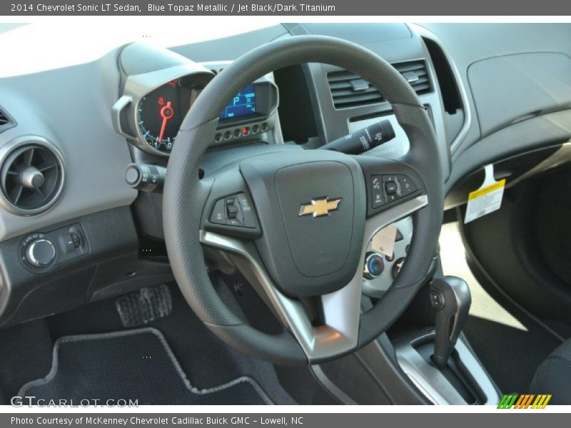 Blue Topaz Metallic / Jet Black/Dark Titanium 2014 Chevrolet Sonic LT Sedan