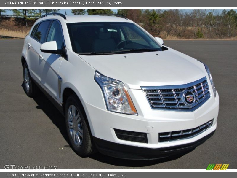 Platinum Ice Tricoat / Light Titanium/Ebony 2014 Cadillac SRX FWD