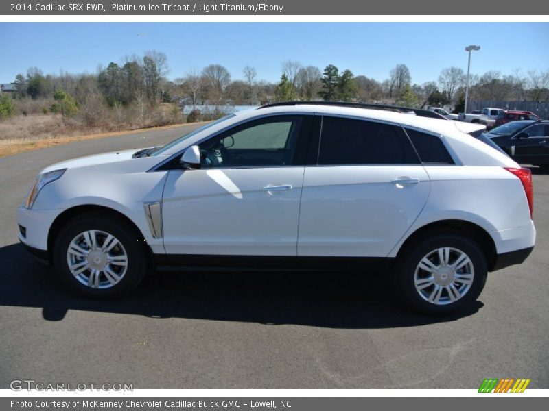 Platinum Ice Tricoat / Light Titanium/Ebony 2014 Cadillac SRX FWD