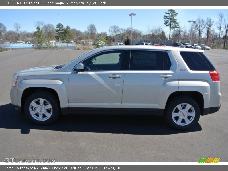 Champagne Silver Metallic / Jet Black 2014 GMC Terrain SLE