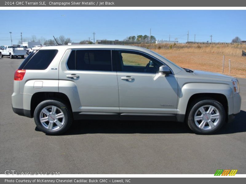 Champagne Silver Metallic / Jet Black 2014 GMC Terrain SLE