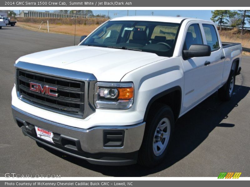 Summit White / Jet Black/Dark Ash 2014 GMC Sierra 1500 Crew Cab