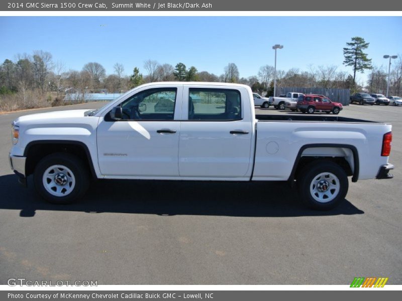 Summit White / Jet Black/Dark Ash 2014 GMC Sierra 1500 Crew Cab