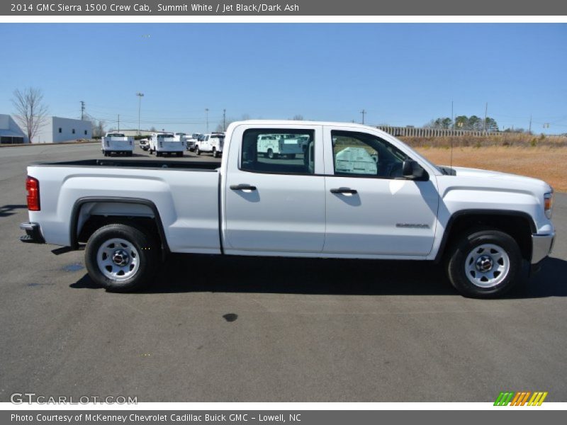 Summit White / Jet Black/Dark Ash 2014 GMC Sierra 1500 Crew Cab