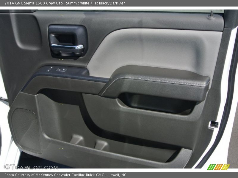 Summit White / Jet Black/Dark Ash 2014 GMC Sierra 1500 Crew Cab