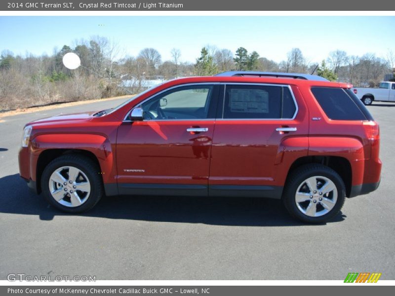 Crystal Red Tintcoat / Light Titanium 2014 GMC Terrain SLT