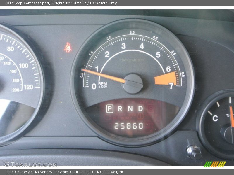 Bright Silver Metallic / Dark Slate Gray 2014 Jeep Compass Sport