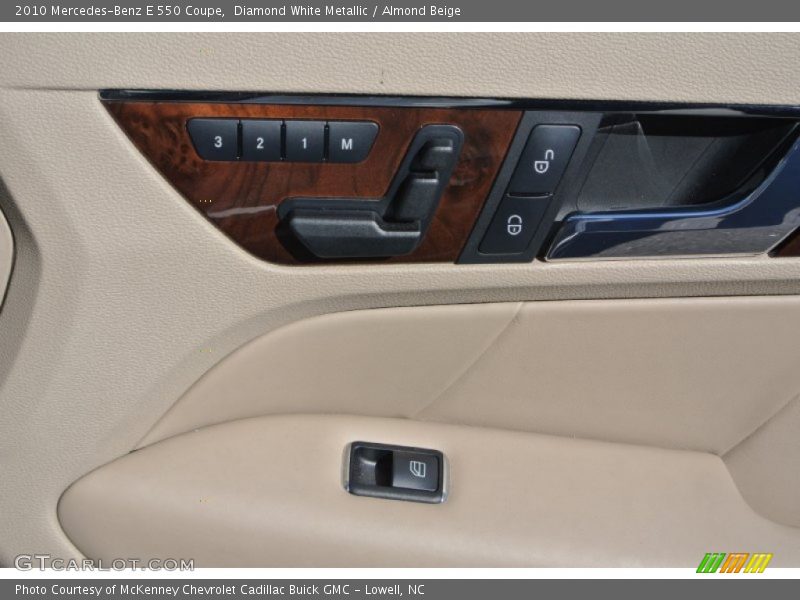 Diamond White Metallic / Almond Beige 2010 Mercedes-Benz E 550 Coupe