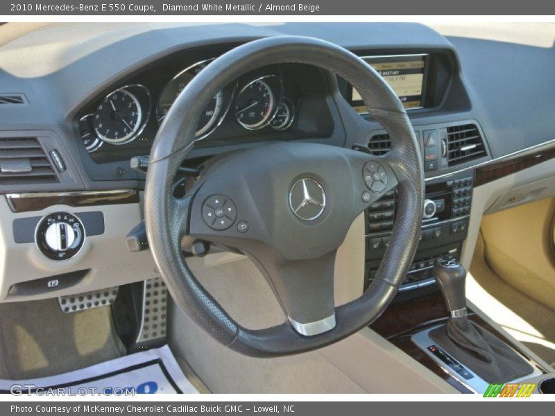 Diamond White Metallic / Almond Beige 2010 Mercedes-Benz E 550 Coupe