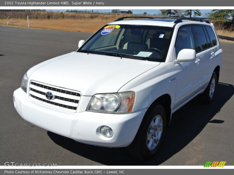 Super White / Ivory 2002 Toyota Highlander Limited 4WD