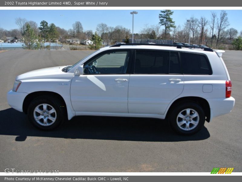 Super White / Ivory 2002 Toyota Highlander Limited 4WD