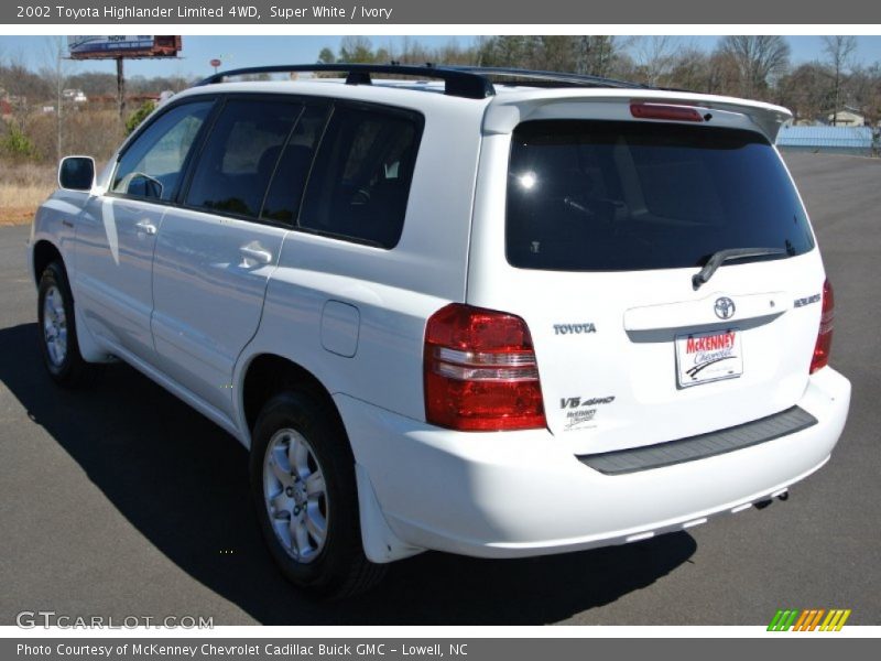 Super White / Ivory 2002 Toyota Highlander Limited 4WD
