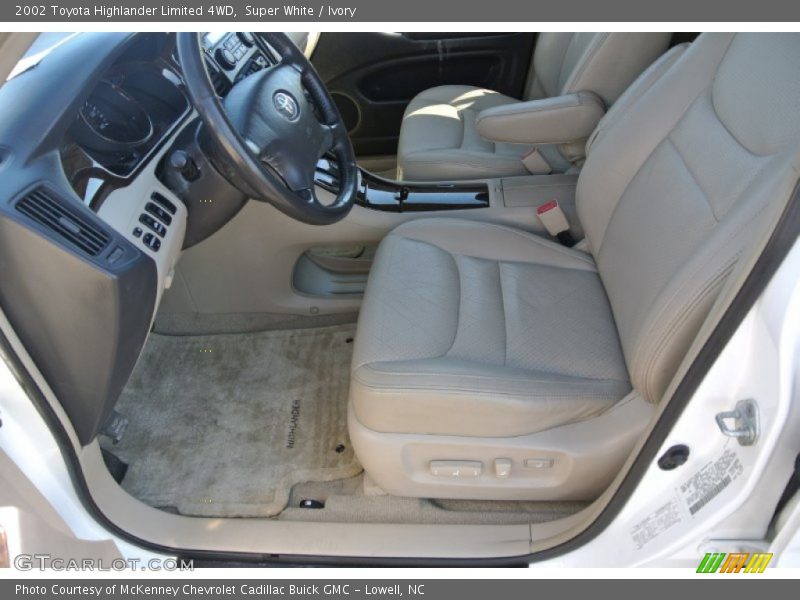 Super White / Ivory 2002 Toyota Highlander Limited 4WD
