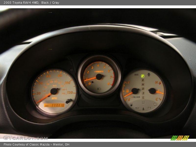 Black / Gray 2003 Toyota RAV4 4WD