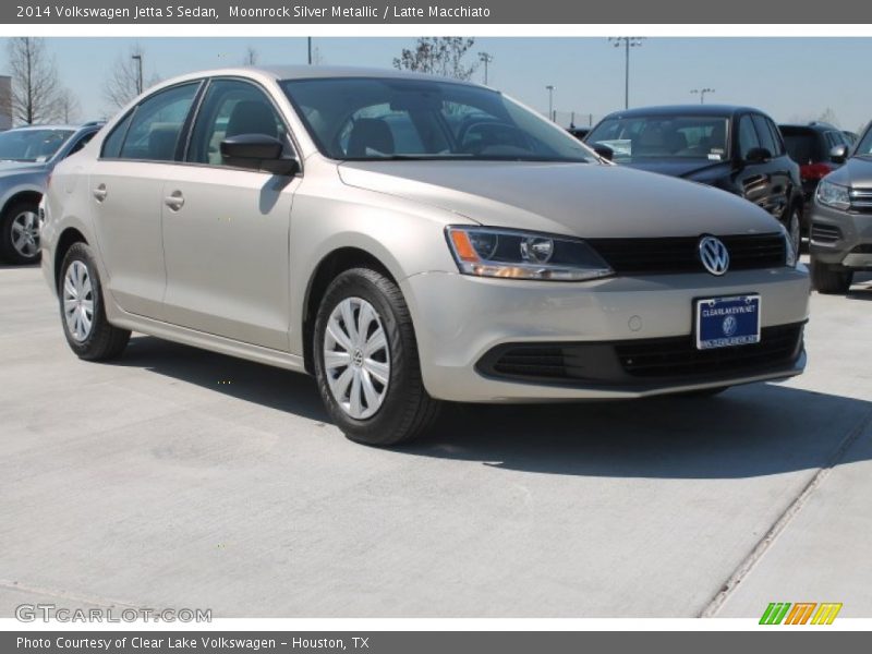 Moonrock Silver Metallic / Latte Macchiato 2014 Volkswagen Jetta S Sedan