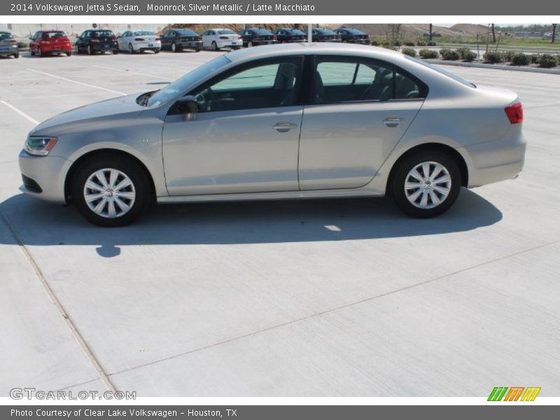 Moonrock Silver Metallic / Latte Macchiato 2014 Volkswagen Jetta S Sedan