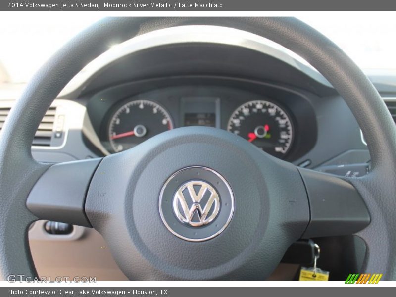 Moonrock Silver Metallic / Latte Macchiato 2014 Volkswagen Jetta S Sedan